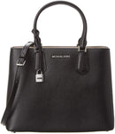 Michael Kors Adele Large Leather Satchel Crossbody