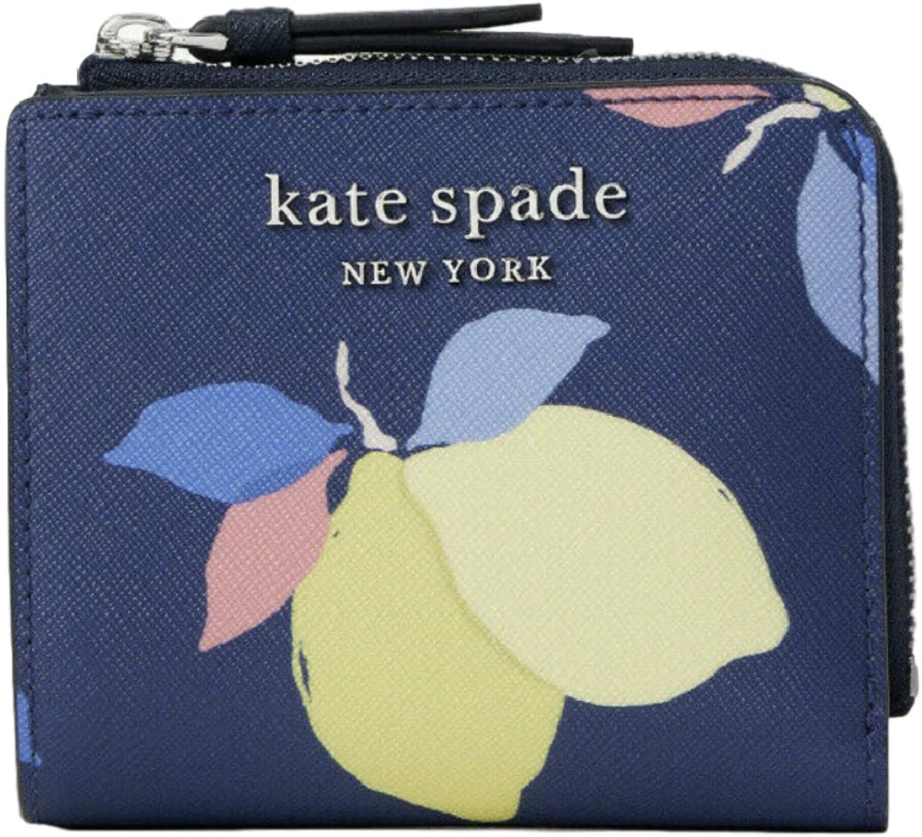 Kate Spade Cameron Lemon Zest Small L-ZIP Bifold Wallet