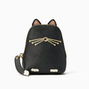 Kate Spade Jazz Things Up Black Cat Leather Coin Purse