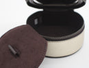 Coach Metallic Round Jewelry Case in Platinum
