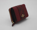 Coach Small Trifold Snake Wallet In Colorblock