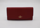 Coach Pebbled Leather Checkbook Wallet