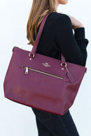 Coach Crossgrain Leather Gallery Tote