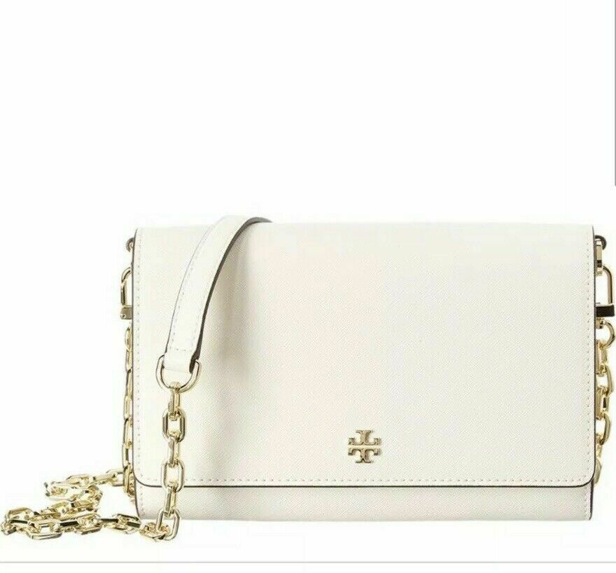 Tory Burch Emerson Printed Chain Crossbody Floral Bag.RET $395.00. AUTHENTIC