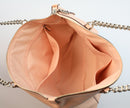 Coach Pebbled Leather Ava Chain Tote