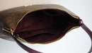 Coach Signature Canvas Leather Zip Shoulder Bag