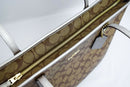 Coach Signature Metallic City Zip Tote