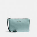 Coach Crossgrain Leather Small Corner Zip Wristlet