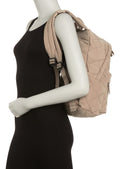 Marc Jacobs Large Quilted Nylon Backpack in Light Smoke Tan