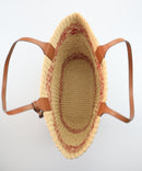 Tory Burch Miller Straw Stripe Tote