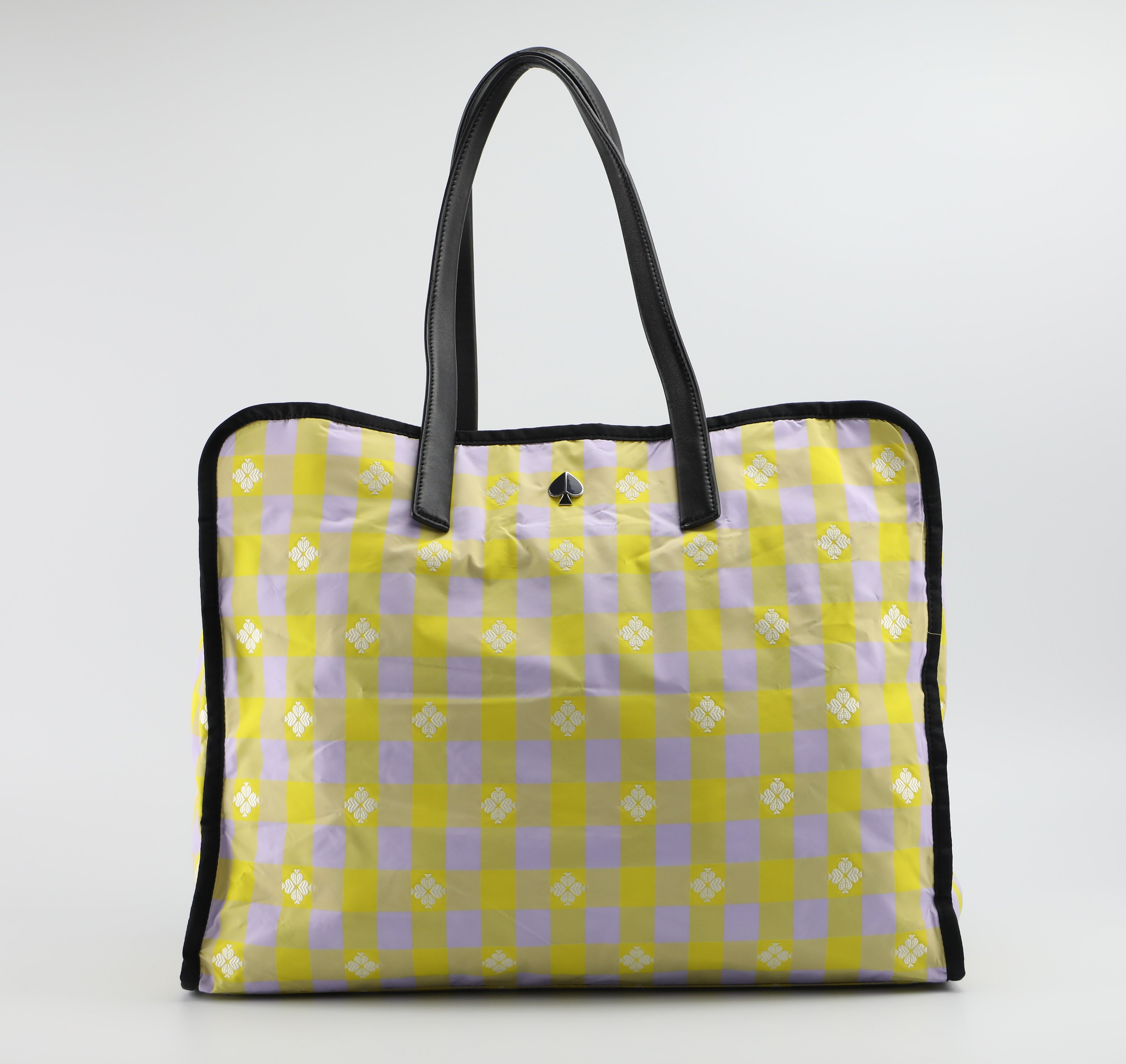 Kate Spade Canvas Tote Shopping Bag Yellow Bee