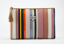 Tory Burch WEB Stripe Clutch Pouch