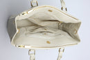 Tory Burch Robinson Perforated Mini Double Zip Tote in Birch Luggage