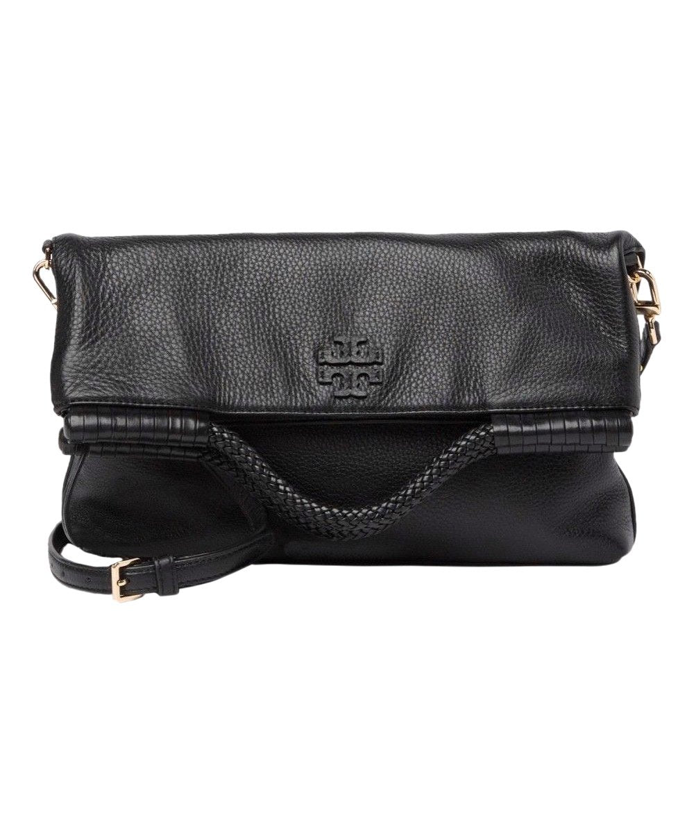 Tory burch black foldover crossbody Clearance