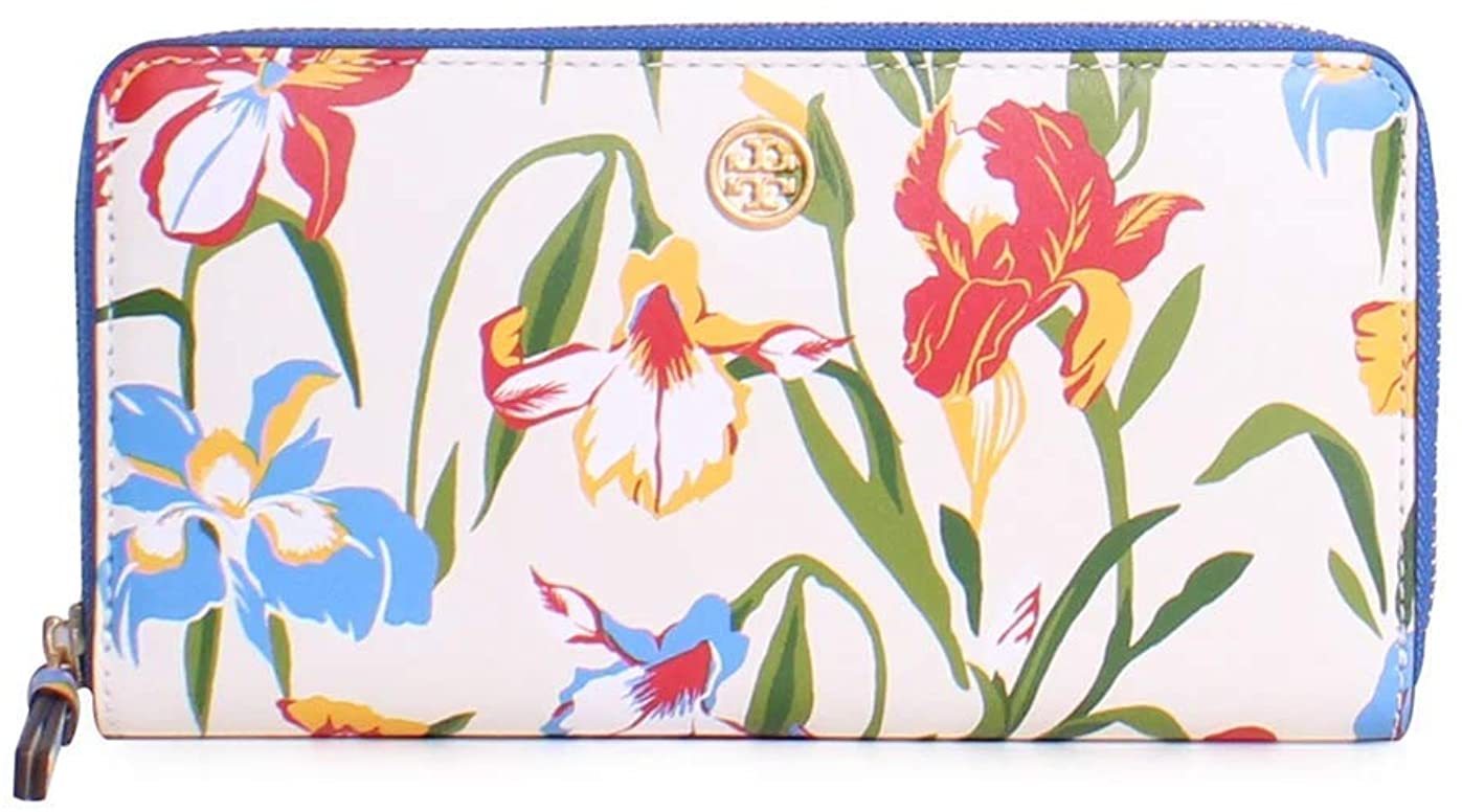 Tory Burch Parker Floral Printed Leather Chain Wallet Crossbody, Pansy  Bouquet Floral