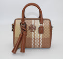 Tory Burch Thea Woven Mini Web Satchel