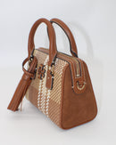 Tory Burch Thea Woven Mini Web Satchel