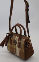 Tory Burch Thea Woven Mini Web Satchel