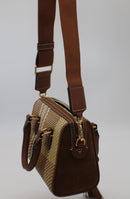 Tory Burch Thea Woven Mini Web Satchel