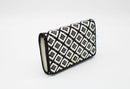 Tory Burch Robinson Woven Leather Chain Wallet Crossbody