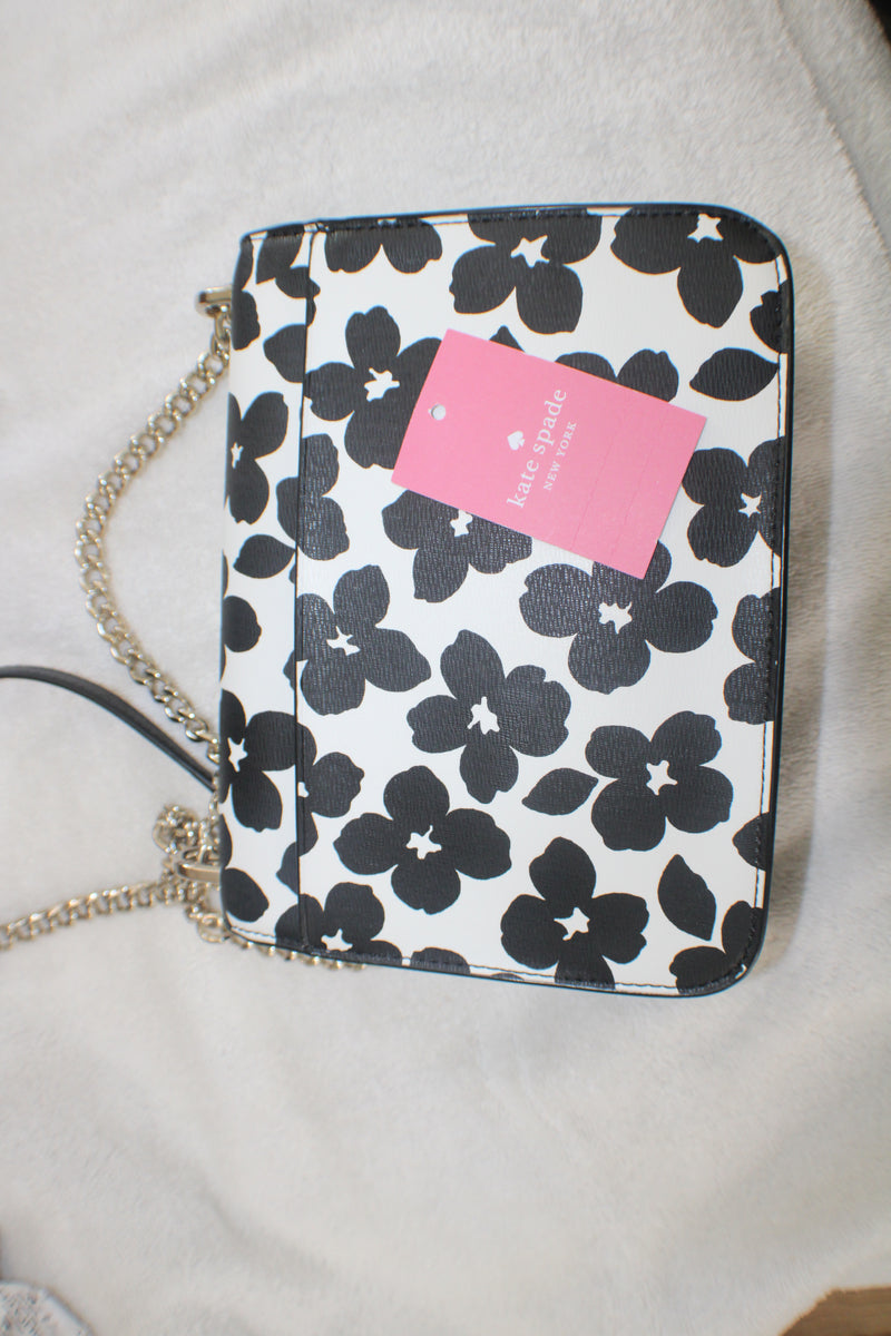 Kate Spade Remi Graphic Blooms Printed Flap Chain Crossbody