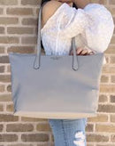 Kate Spade Kitt The Little Better Nylon Large Tote in Nimbus Grey