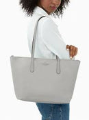Kate Spade Kitt The Little Better Nylon Large Tote in Nimbus Grey