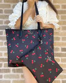 Kate Spade Mel The Little Better Tossed Cherry Print Packable Tote