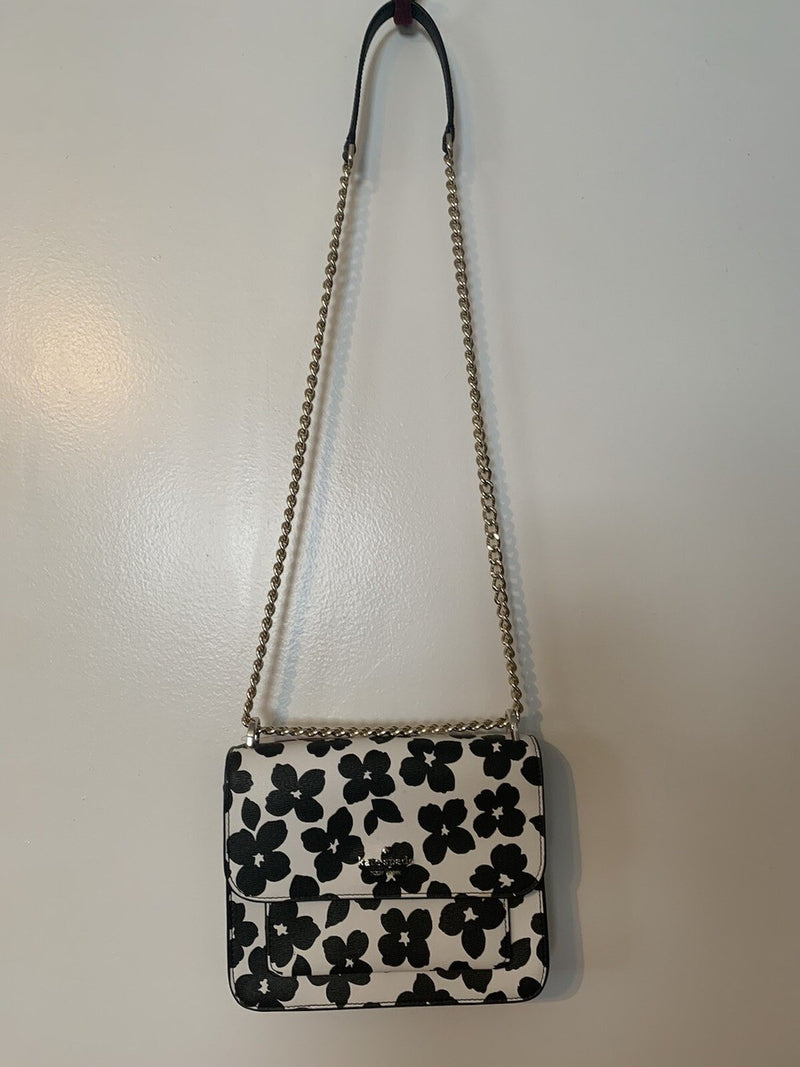 Kate Spade Remi Graphic Blooms Printed Flap Chain Crossbody