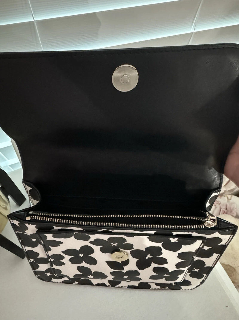 Kate Spade Remi Graphic Blooms Printed Flap Chain Crossbody