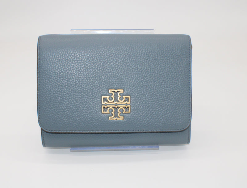 Tory Burch, Bags, Nwt Tory Burch Britten Matte Chain Wallet With Wristlet  In Black