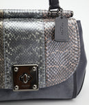 Coach Drifter Snake Embossed Satchel Crossbody