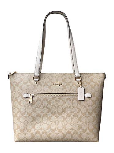 Coach Khaki outlets Crossgrain Leather Shoulder Bag Tote