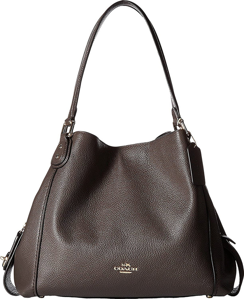 Coach Edie 31 Refined Pebble Leather Shoulder Bag