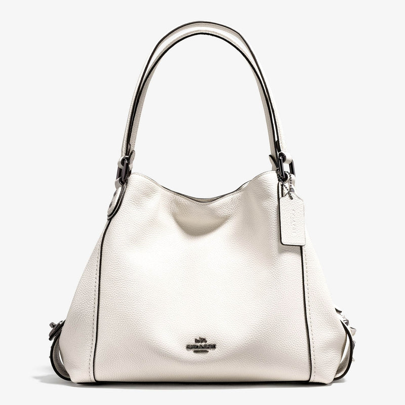 Coach Edie 31 Refined Pebble Leather Shoulder Bag