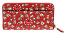 Coach Wild Heart Print Accordion Zip Around Wallet