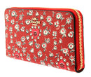 Coach Wild Heart Print Accordion Zip Around Wallet