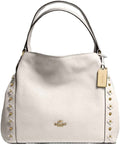 Coach Edie 31 Floral Rivets Detailed Shoulder Bag