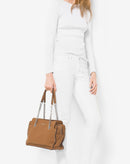 Michael Kors Astor Large Leather Studded Satchel