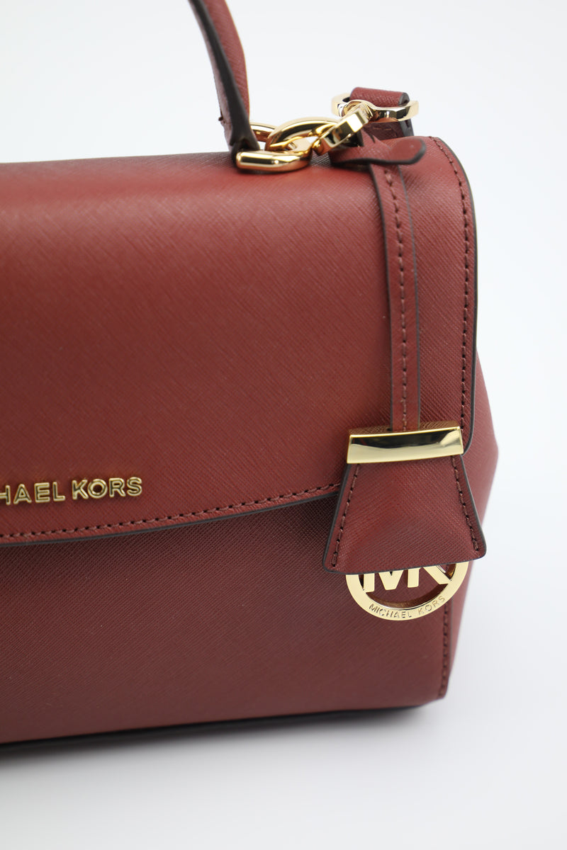 Michael Kors Ava Small Leather Satchel