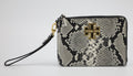 Tory Burch Britten Large Pebbled Leather Zip Pouch Wristlet