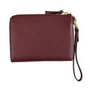 Tory Burch Britten Large Pebbled Leather Zip Pouch Wristlet