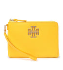 Tory Burch Britten Large Pebbled Leather Zip Pouch Wristlet