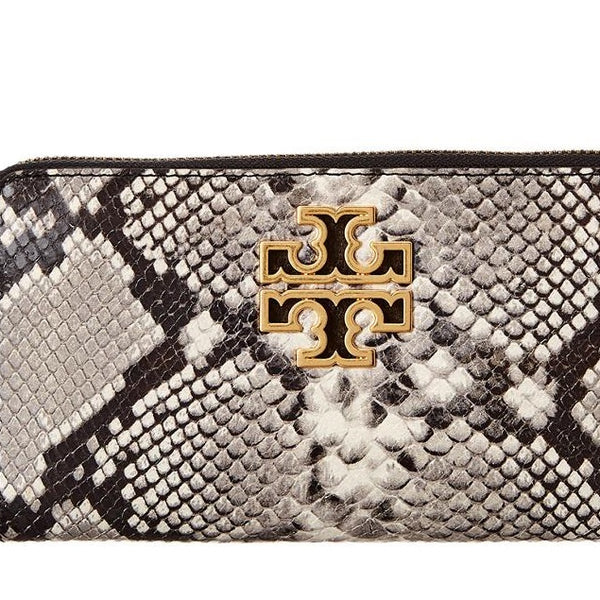 新作●Tory Burch Britten Snake Compact Wallet 164035 折財布 新作○Tory Burch Britten Snake Compact Wallet 164035 折財布