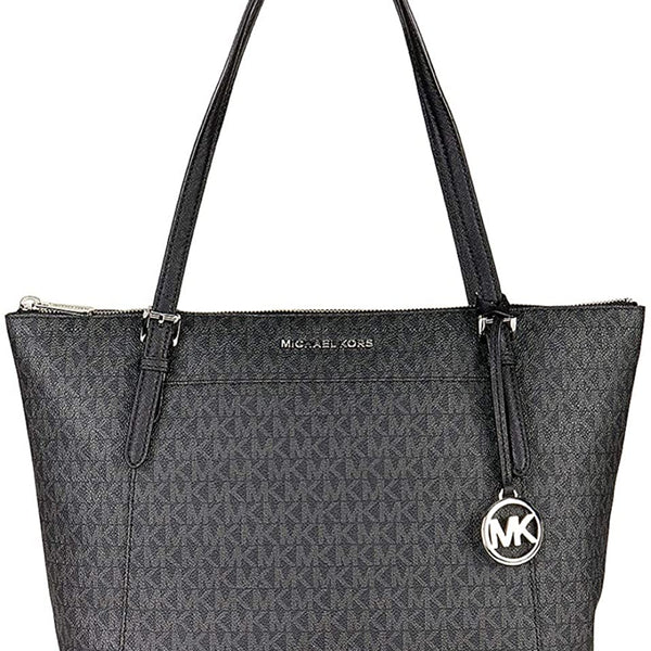 Michael kors hot sale monogram tote black