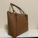 Michael Kors Ciara Large EW Top Zip Coated Canvas Tote