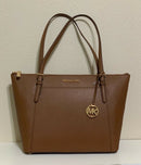 Michael Kors Ciara Large EW Top Zip Coated Canvas Tote
