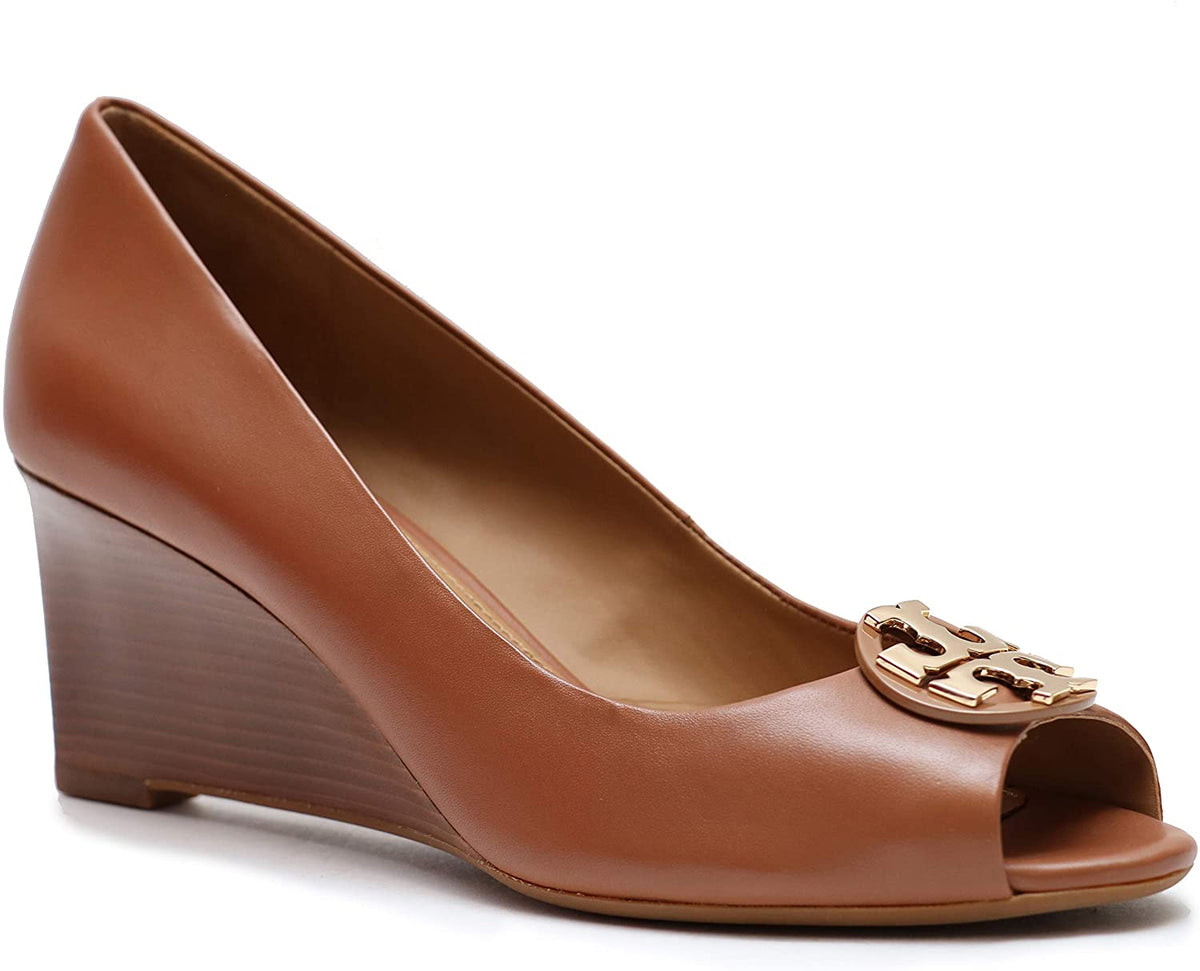 【TORY BURCH】 Tory Burch 61645 - Claire Open Peep Toe 65MM Wedge