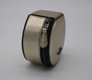 Coach Metallic Round Jewelry Case in Platinum