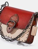 Coach Beat Shoulder Bag 18 Rivets Colorblock